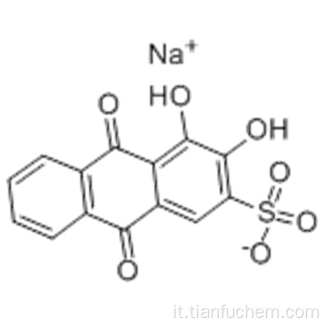 2-Anthracenesulfonicacid, 9,10-diidro-3,4-diidrossi-9,10-dioxo-, sale di sodio (1: 1) CAS 130-22-3